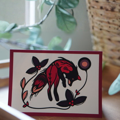 Fox at Twilight  - Greeting Card