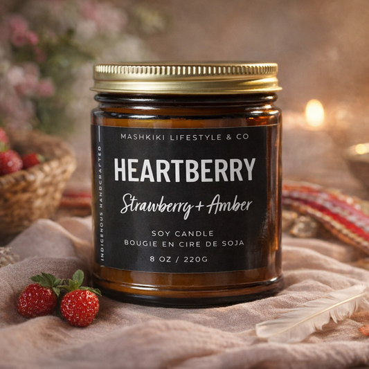Heart Berry | Strawberry + Amber - Soy Candle