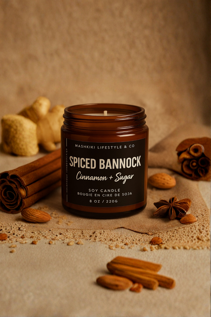 Spiced Bannock | Cinnamon + Sugar - Soy Candle