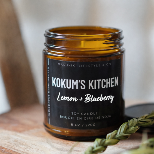 Kokum's Kitchen | Lemon + Blueberry - Soy Candle