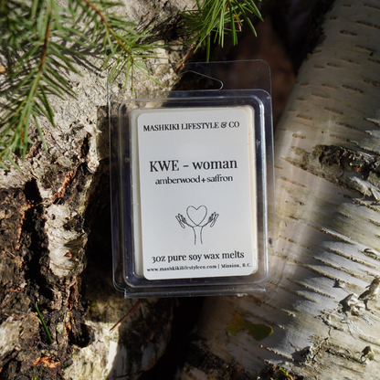 KWE - Woman | Amberwood + Saffron -  Wax Melts