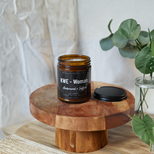 KWE - Woman | Amberwood + Saffron - Soy Candle