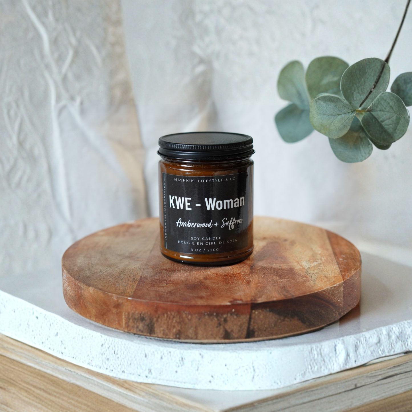KWE - Woman | Amberwood + Saffron - Soy Candle