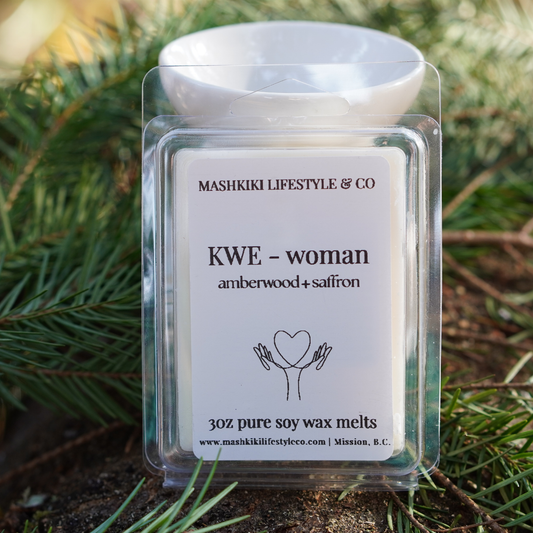 KWE - Woman | Amberwood + Saffron -  Wax Melts