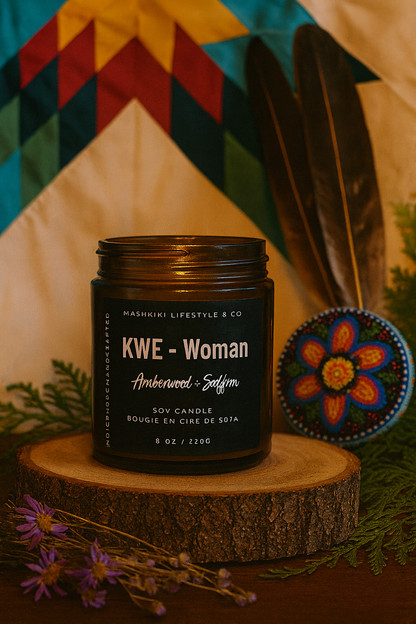 KWE - Woman | Amberwood + Saffron - Soy Candle