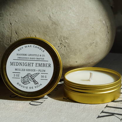Midnight Ember | Mulled Ginger + Plum - Soy Candle