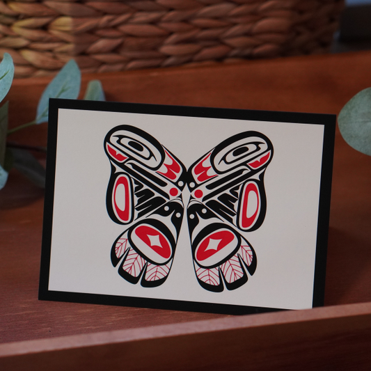 Raven Butterfly  - Greeting Card