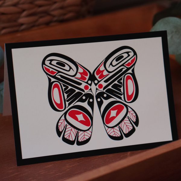 Raven Butterfly  - Greeting Card