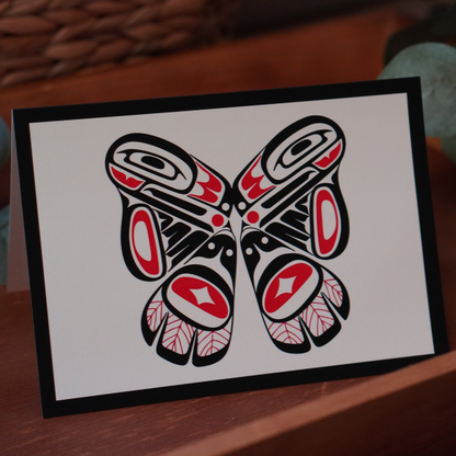 Raven Butterfly  - Greeting Card