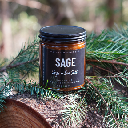 Sage | Sage + Sea Salt - Soy Candle