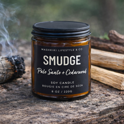 Smudge| Palo Santo + Cedarwood - Soy Candle