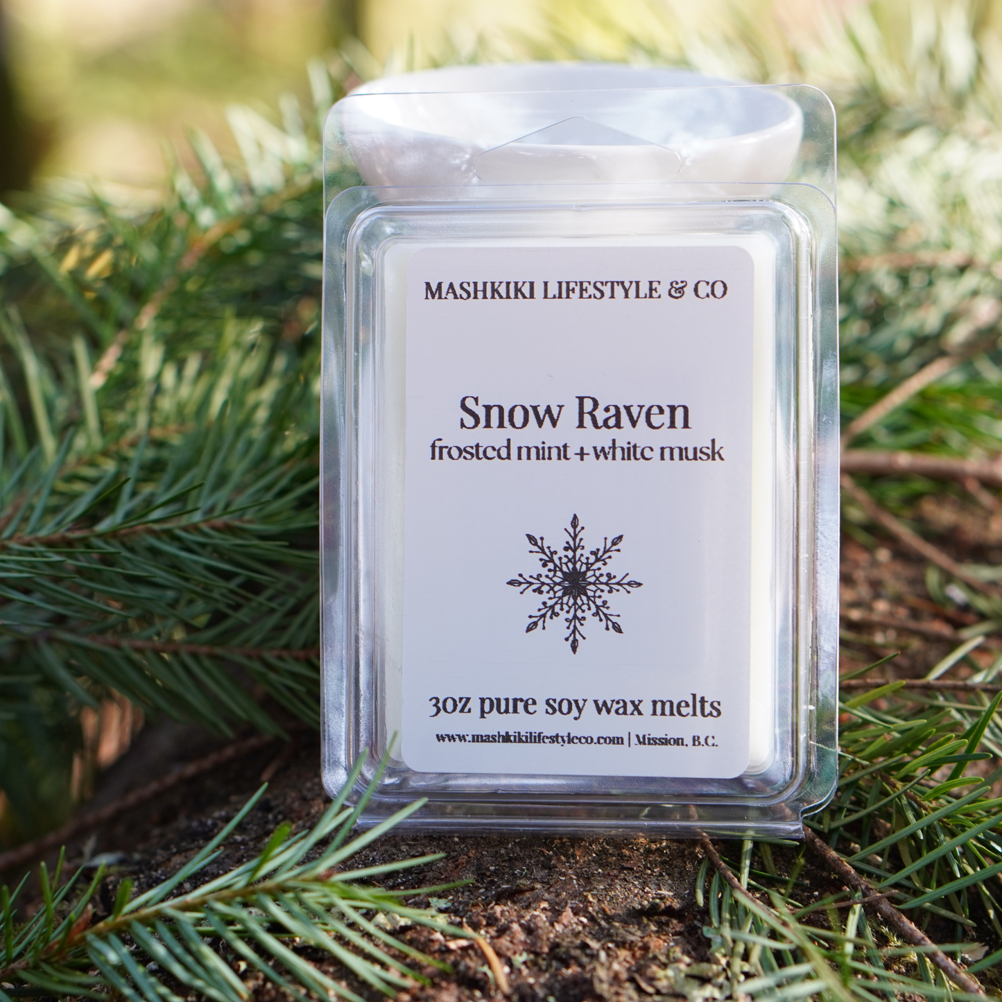 Snow Raven | Frosted Mint + White Musk - Wax Melts