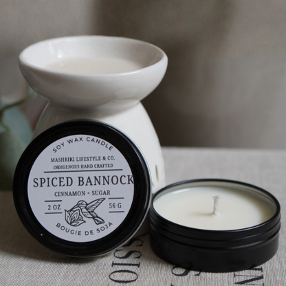 Spiced Bannock | Cinnamon + Sugar - Soy Candle