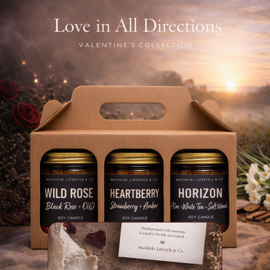 Love in All Directions | VALENTINE'S COLLECTION | Trio Scented Candle Gift Bundle