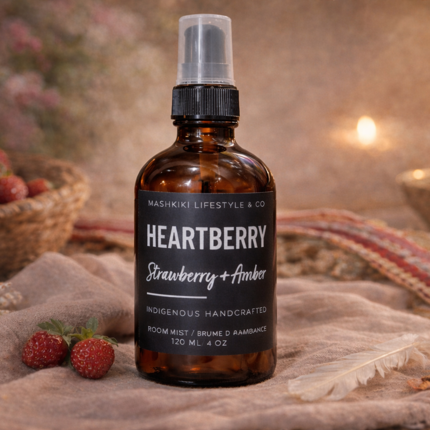 Heart Berry  | Strawberry + Amber - Room + Linen Mist