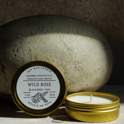 Wild Rose | Black Rose + Oud - Soy Candle